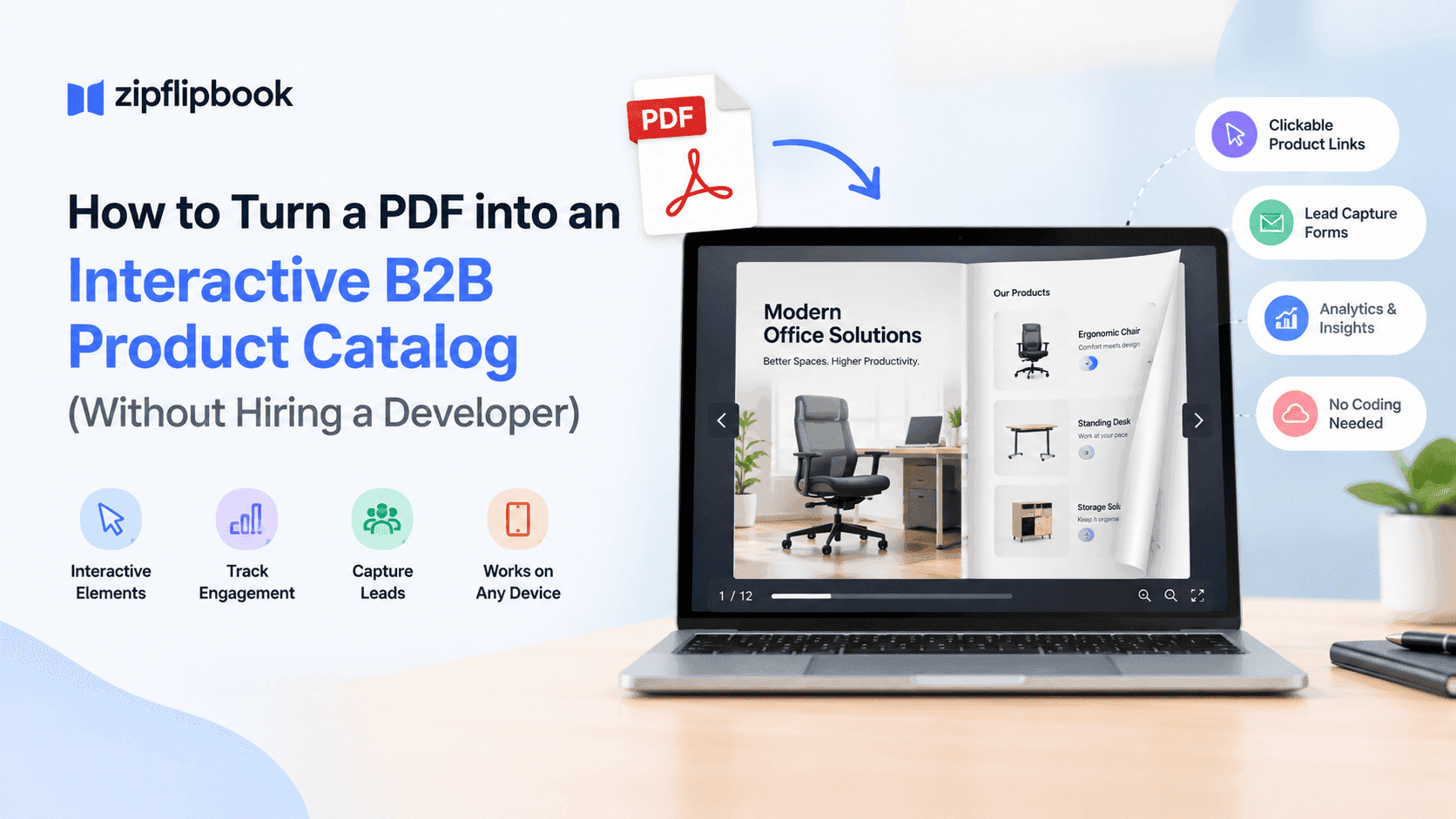 How to Turn a PDF into an Interactive B2B Product Catalog (Without Hiring a Developer)